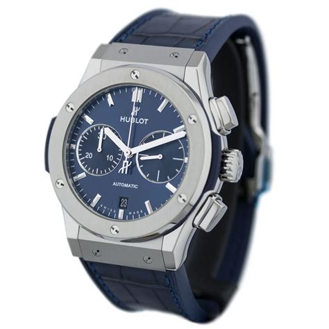 hublot blue chronograph titanium 521.nx.7170.lr|Classic Fusion Chronograph Titanium Blue 45 mm.